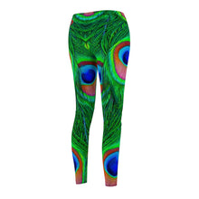 Load image into Gallery viewer, Women&#39;s Cut &amp; Sew Casual Leggings - Peahen