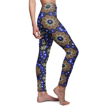Load image into Gallery viewer, Women&#39;s Cut &amp; Sew Casual Leggings - Tis Blue