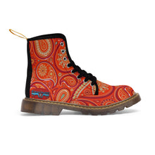 Load image into Gallery viewer, Women&#39;s Martin Boots - Red Paisley