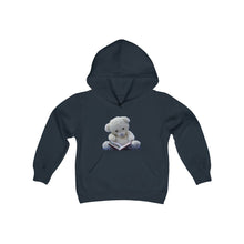Load image into Gallery viewer, Youth Heavy Blend Hooded Sweatshirt - Reading Teddy