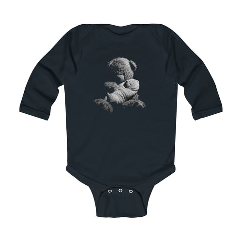 Infant Long Sleeve Bodysuit - Teddy Black