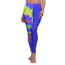 Load image into Gallery viewer, Women&#39;s Cut &amp; Sew Casual Leggings - Blue Points