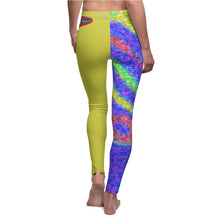 Load image into Gallery viewer, Women&#39;s Cut &amp; Sew Casual Leggings - Yellow Points