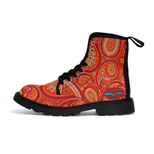 Load image into Gallery viewer, Women&#39;s Martin Boots - Red Paisley