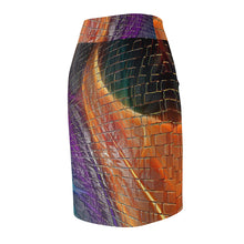 Load image into Gallery viewer, Women&#39;s Pencil Skirt - Bricks