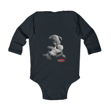 Load image into Gallery viewer, Infant Long Sleeve Bodysuit - Teddy Black