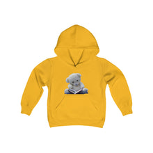 Load image into Gallery viewer, Youth Heavy Blend Hooded Sweatshirt - Reading Teddy