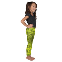 Load image into Gallery viewer, Kid&#39;s Leggings - Yellow Fractal