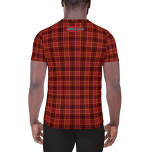Load image into Gallery viewer, AOP Men&#39;s Athletic T-shirt - Plaid