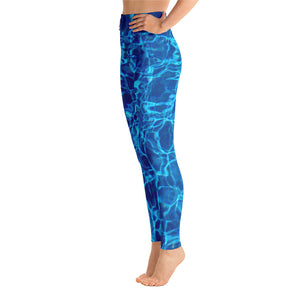 Yoga Leggings - Blue Water