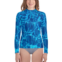 Load image into Gallery viewer, Youth Rash Guard - Blue Water