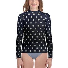 Load image into Gallery viewer, Youth Rash Guard - Blue Dot