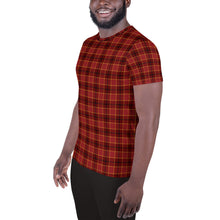 Load image into Gallery viewer, AOP Men&#39;s Athletic T-shirt - Plaid