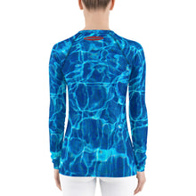 Load image into Gallery viewer, Women&#39;s Rash Guard - Blue Water